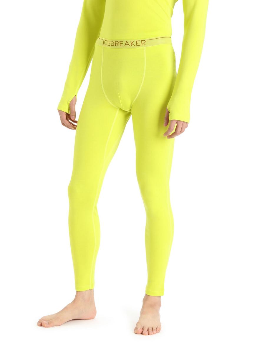 Leggings Icebreaker 15.5 Merino Thermal Homme Jaune | FR 1122SGLO